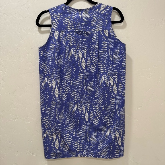 Maison Martin Margiela MM6 Women 42 US 6 Sleeveless Shift Mini Dress Blue White - Picture 7 of 13